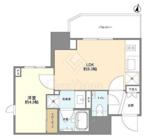 ルジェンテ横浜桜木町　402号室　間取り