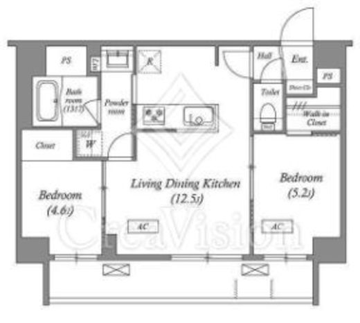 ACP Residence両国　702号室　間取り