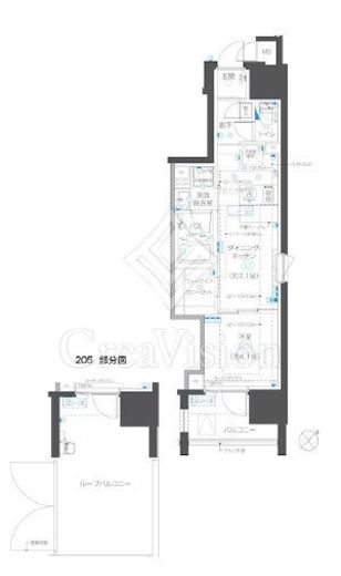 ZOOM立川曙町　205号室　間取り