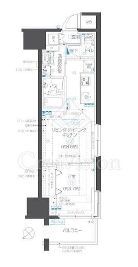 ZOOM立川曙町　503号室　間取り
