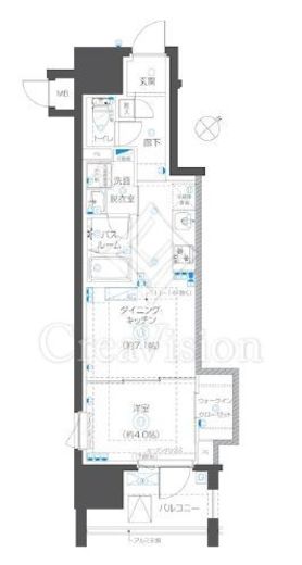 ZOOM立川曙町　804号室　間取り
