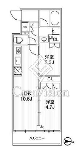 LIME RESIDENCE SHINAGAWA EAST　109号室　間取り
