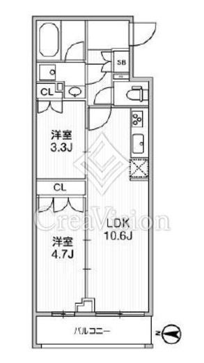LIME RESIDENCE SHINAGAWA EAST　201号室　間取り