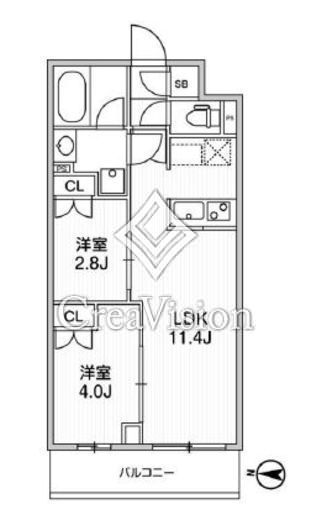 LIME RESIDENCE SHINAGAWA EAST　204号室　間取り