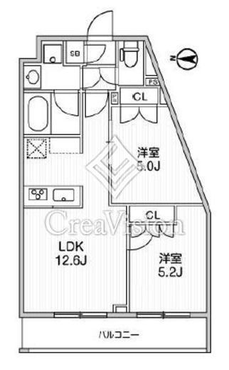 LIME RESIDENCE SHINAGAWA EAST　305号室　間取り