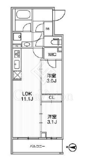 LIME RESIDENCE SHINAGAWA EAST　401号室　間取り