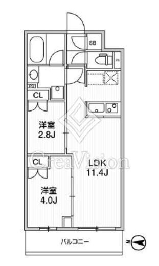 LIME RESIDENCE SHINAGAWA EAST　402号室　間取り