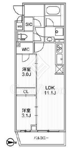 LIME RESIDENCE SHINAGAWA EAST　506号室　間取り