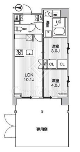 シーズンフラッツ菊川ノース　101号室　間取り
