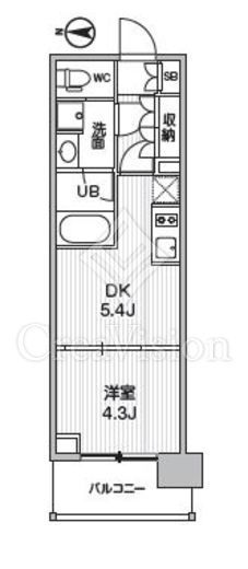 シーズンフラッツ菊川ノース　202号室　間取り