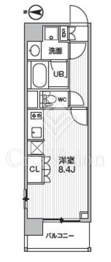 シーズンフラッツ菊川ノース　203号室　間取り