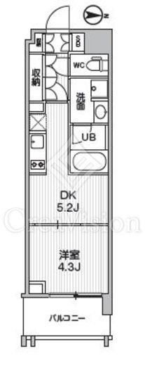 シーズンフラッツ菊川ノース　206号室　間取り