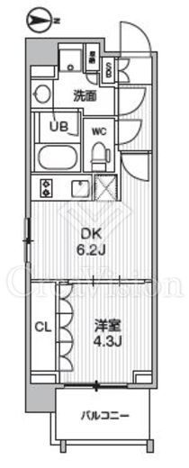 シーズンフラッツ菊川ノース　207号室　間取り