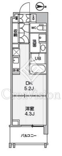 シーズンフラッツ菊川ノース　306号室　間取り