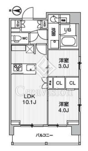 シーズンフラッツ菊川ノース　501号室　間取り