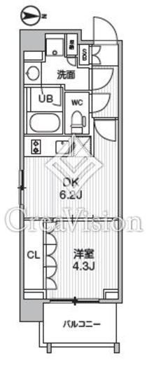 シーズンフラッツ菊川ノース　507号室　間取り