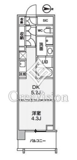 シーズンフラッツ菊川ノース　705号室　間取り