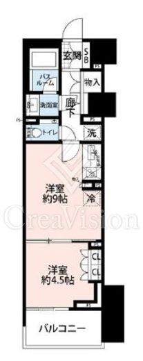 イノバス不動前　224号室　間取り
