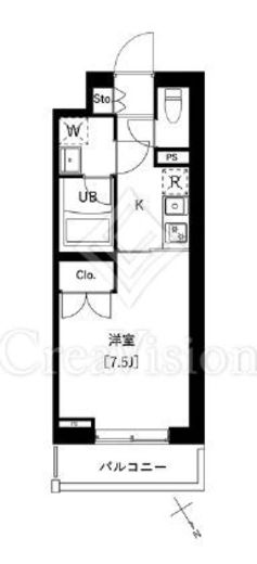 アークマーク南大井　502号室　間取り