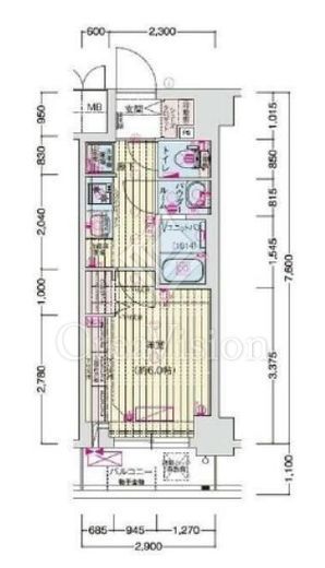 プレリス西横浜アルヴィア　203号室　間取り
