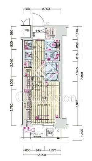 プレリス西横浜アルヴィア　202号室　間取り