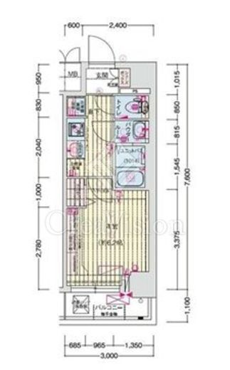 プレリス西横浜アルヴィア　204号室　間取り