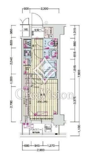 プレリス西横浜アルヴィア　302号室　間取り