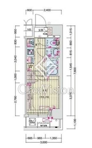 プレリス西横浜アルヴィア　404号室　間取り