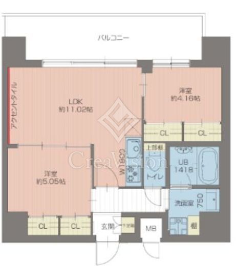 プレジオ葛西ASIAN　305号室　間取り