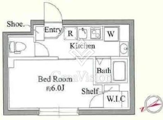 エルファーロ祐天寺Ⅲ　203号室　間取り