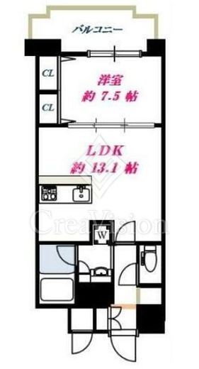 ミオ中目黒　202号室　間取り