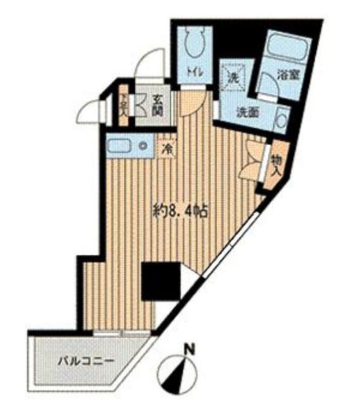 神楽坂フラッツ　703号室　間取り