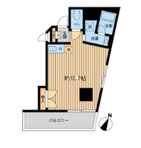 神楽坂フラッツ　403号室　間取り