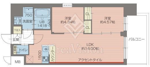 プレジオ新小岩EURO　204号室　間取り
