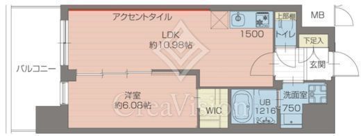プレジオ新小岩EURO　606号室　間取り