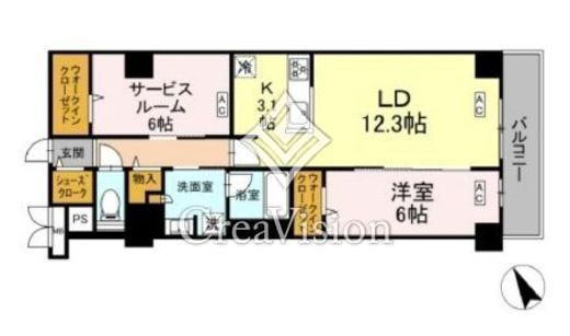 ロイジェント平井　208号室　間取り