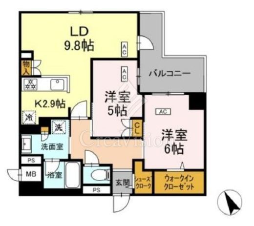 ロイジェント平井　305号室　間取り