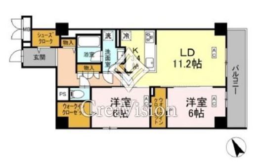 ロイジェント平井　309号室　間取り