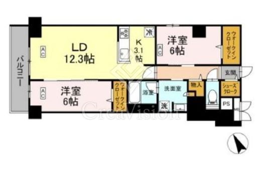 ロイジェント平井　502号室　間取り