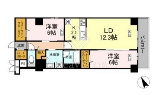 ロイジェント平井　503号室　間取り
