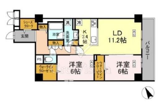 ロイジェント平井　504号室　間取り