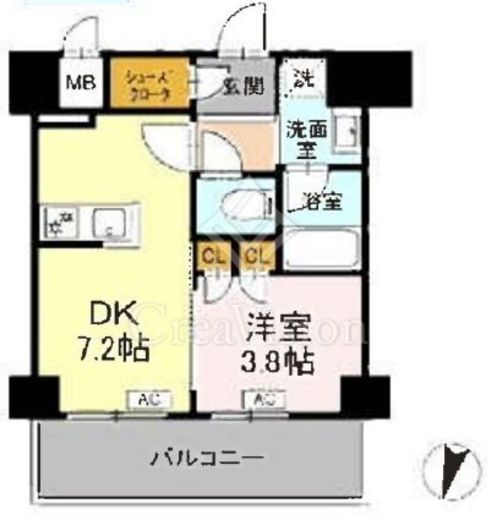 ロイジェント豊島園　301号室　間取り