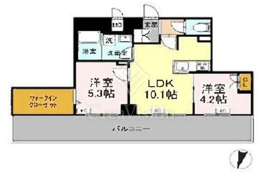 ロイジェント豊島園　305号室　間取り
