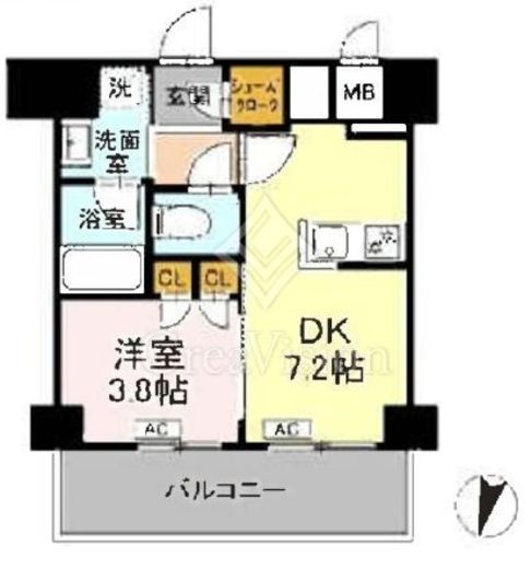 ロイジェント豊島園　307号室　間取り
