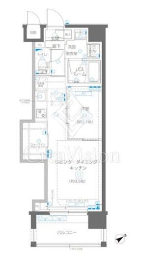 ZOOM立川CinemaSite　308号室　間取り
