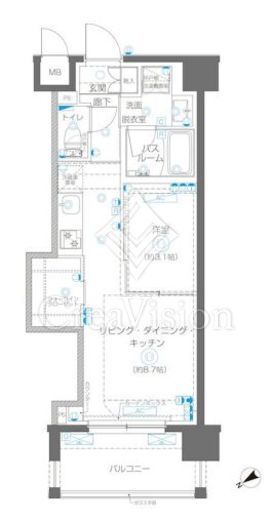 ZOOM立川CinemaSite　402号室　間取り