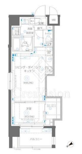 ZOOM立川CinemaSite　601号室　間取り