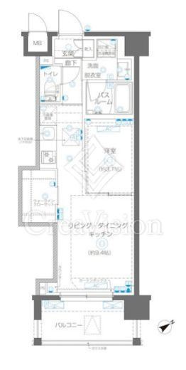 ZOOM立川CinemaSite　606号室　間取り