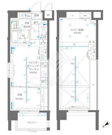 ZOOM立川CinemaSite　901号室　間取り