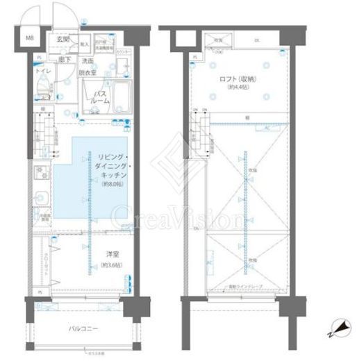 ZOOM立川CinemaSite　902号室　間取り